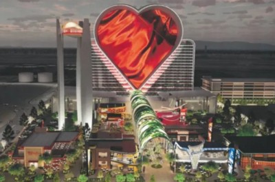 Love is coming to the Las Vegas Strip in the shape of a new heart-shaped hotel